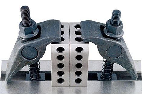 metal work bracket holding system to hold a tool|work holding table clamps.